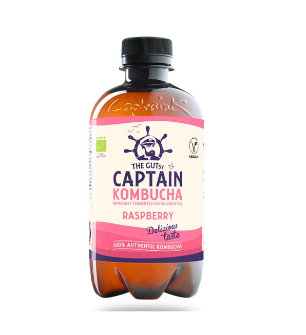 Κομπούχα Σμέουρο ΒΙΟ 400ml CAPTAIN