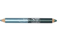 Βιολογικό διπλό μολύβι Kajal & σκιά ματιών Petrol Green & Emerald Green - 2.8g PURO BIO