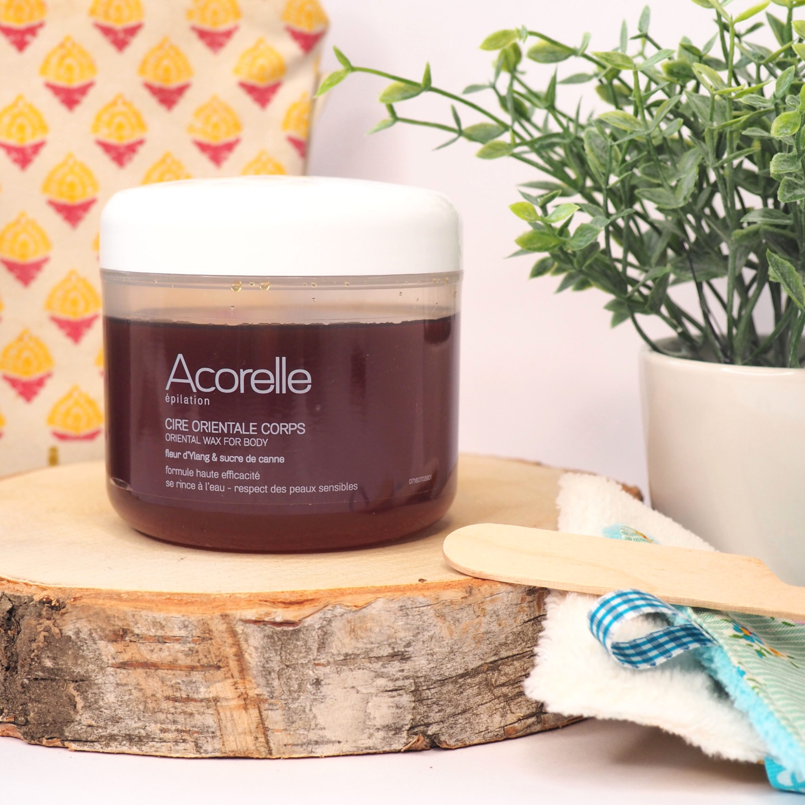 Βιολογικό κερί αποτρίχωσης, με ταινίες 300gr ACORELLE ORGANIC