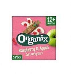 Μπάρες Βρώμης Μήλο & Βατόμουρο +12μ 6x30γρ ORGANIX