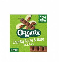 Μπάρες Φρούτων Μήλο & Χουρμάς +12μ 6x17γρ ORGANIX